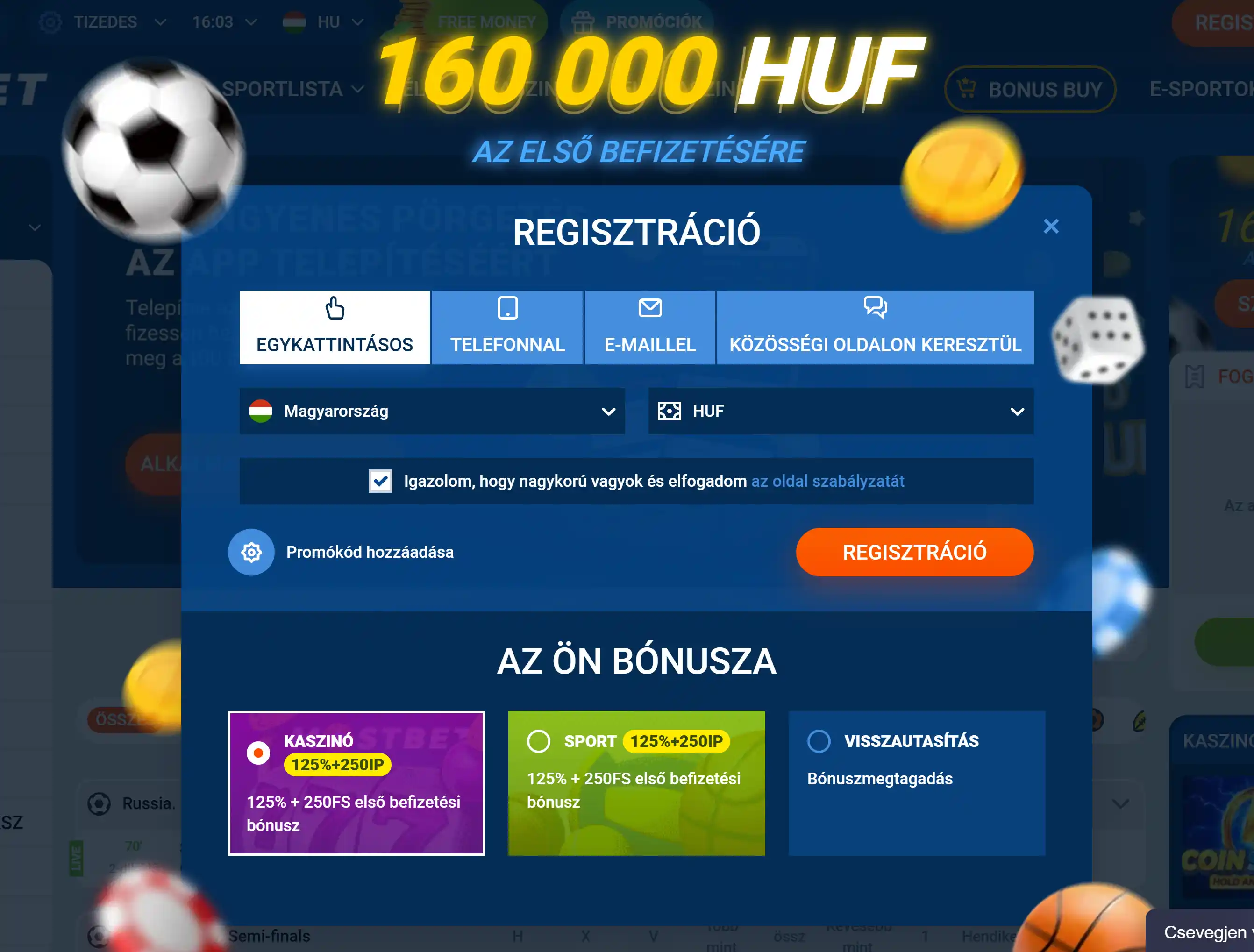 Mostbet regisztráció – négy regisztrációs mód